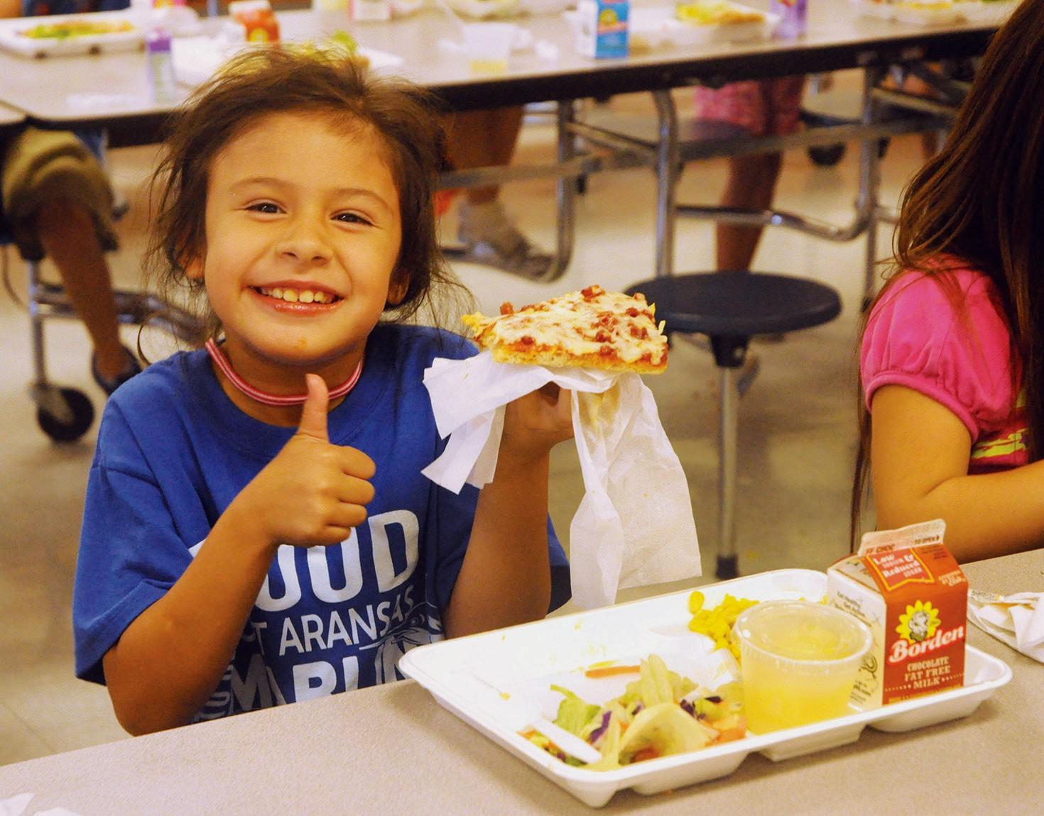 Fewer eating at school