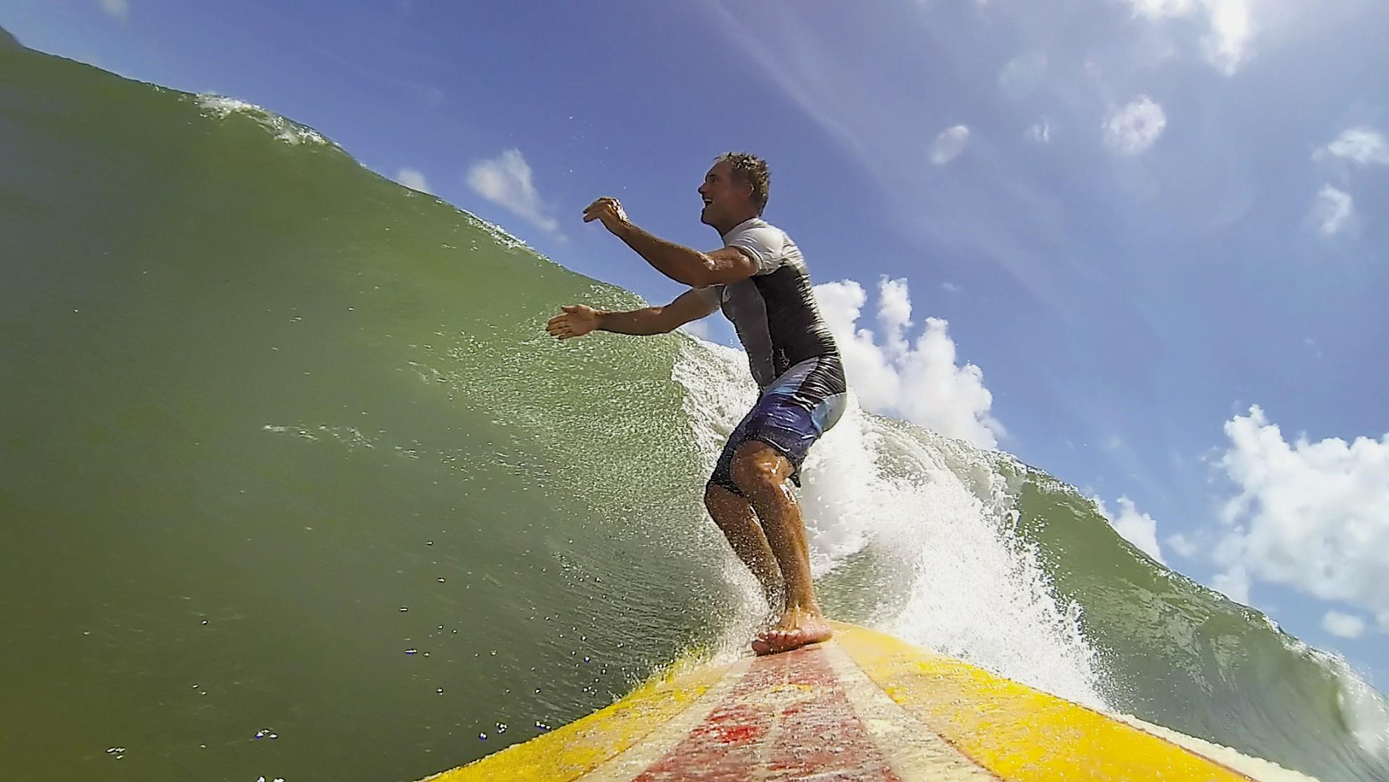Gone surfing